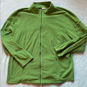 LL Bean Women’s Green Full-Zip Fleece Jacket